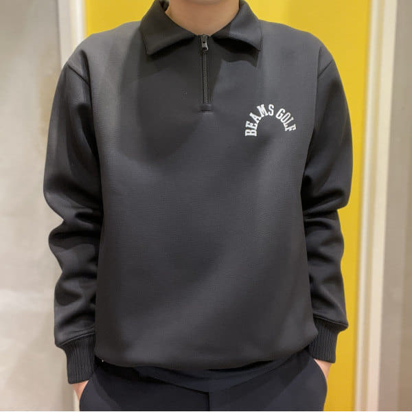 BEAMS GOLF ネイビー ハーフジップジャケット スニードジャック Beams