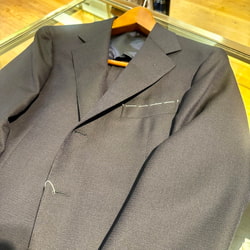 BEAMS F（ビームスF）BEAMS F EXCLUSIVE FABRIC ウール ネイビーホップ