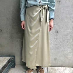 BEAMS】サテンロングスカート-connectedremag.com