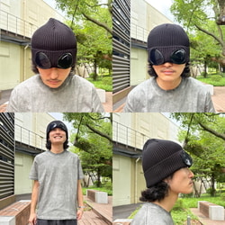CP.company beams ニット帽 BEAMS T（ビームスT）C.P. Company / Gogle Beanie（帽子 ニット