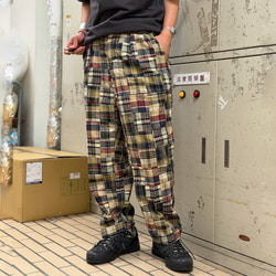 BEAMS PLUS（ビームス プラス）2 Pleats Trousers Patchwork Madras