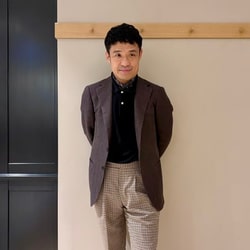 BEAMS F（ビームスF）V.B.CANONICO リネンウール ヘリンボーン