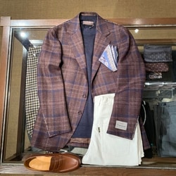 BEAMS F（ビームスF）LANIFICIO LUIGI ZANIERI ウール チェック