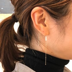 Demi Luxe Beams デミルクス ビームス Hirotaka 別注 チェーン パール ピアス アクセサリー ピアス 片耳用 通販 Beams