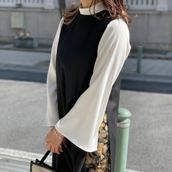 EFFE BEAMS（エッフェ ビームス）M・fil×EFFE BEAMS / 梳毛 ロングジレ