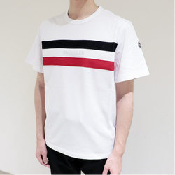 BEAMS F（ビームスF）MONCLER / ライン クルーネック Tシャツ（Tシャツ