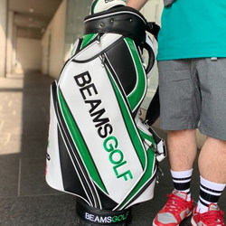 BEAMS GOLF / new ツアー プロ キャディバッグ ブラックグリーン