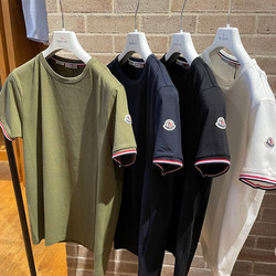 BEAMS F（ビームスF）MONCLER / トリコロール クルーネック Tシャツ（T