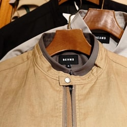 BEAMS (BEAMS) Linen Single Riders Jacket (Blouson Blouson