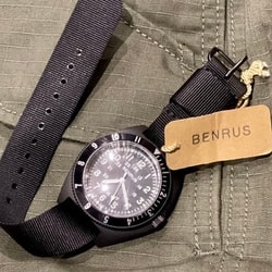 BEAMS PLUS（ビームス プラス）BENRUS / TYPEⅡ BLACK（時計 腕時計
