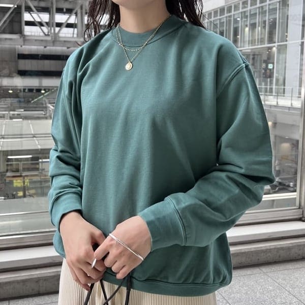 オーラリー AURALEE スウェット トレーナー VNECK Vネック sariater