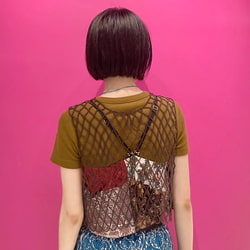 chika kisada チカキサダ ビーズ ベスト beads vest 独特の上品 www.m