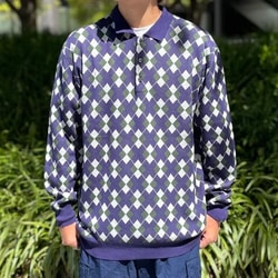 BEAMS OUTLET｜BEAMS PLUS / アーガイル ニット ポロシャツ