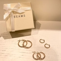 Ray BEAMS(レイ ビームス)K10 フープピアス S(アクセサリー Ray BEAMS(レイ ビームス)K10 フープピアス S(アクセサリー