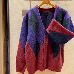 BEAMS [BEAMS] BEAMS / Argyle shaggy cardigan (tops cardigan) mail 