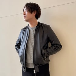 BEAMS HEART(ビームス ハート)レザー MA-1(ブルゾン BEAMS HEART(ビームス ハート)レザー MA-1(ブルゾン