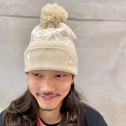 BEAMS（ビームス）NEW ERA × BEAMS / 別注 Snow Pon Pon Knit Cap