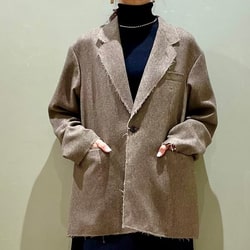 BEAMS(ビームス)カットオフ ツイード 1ボタン ジャケット BEAMS(ビームス)カットオフ ツイード 1ボタン ジャケット
