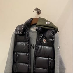 BEAMS F（ビームスF）MONCLER / BORMES ナイロン ダウンベスト