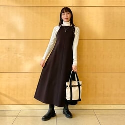 AURALEE × Demi-Luxe BEAMS /メルトン ロングワンピース 【格安sale