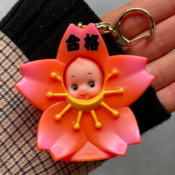 BEAMS JAPAN (BEAMS JAPAN) OBITSU / Special order orange headgear Kewpie  keychain Sakura (wallets