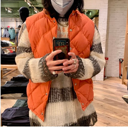 ORANGE】REMI RELIEF * BEAMS PLUS / 別注 Down Vest www