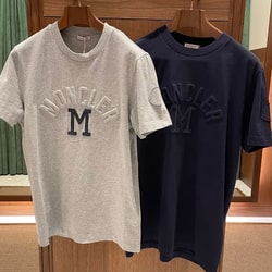 BEAMS F（ビームスF）MONCLER / ロゴ クルーネック Tシャツ（Tシャツ