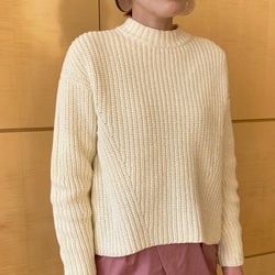 限定 クーポン10% 【Demi-Luxe BEAMS】FREE コットン 畔編み ニット