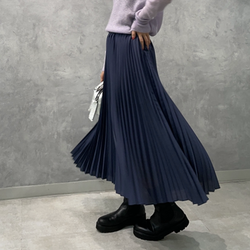 【2月末まで】Demi-Luxe  Beams ネイビー　プリーツスカート