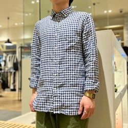 BEAMS PLUS（ビームス プラス）B.D. Gingham Check Linen