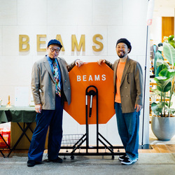 BEAMS PLUS (BEAMS PLUS) Blue Face Leicester 4-Button Double