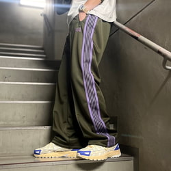 M サイズ BEAMS × NEEDLES TRACK PANTS オリーブ | gulatilaw.com