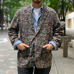 BEAMS PLUS（ビームス プラス）ENGINEERED GARMENTS / Loiter Jacket-Olive Cotton Batik（ ジャケット カジュアルジャケット）通販｜BEAMS