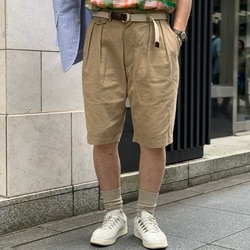 BEAMS PLUS（ビームス プラス）BEAMS PLUS / 2 Pleats Shorts Twill