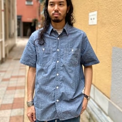 BEAMS PLUS（ビームス プラス）WORK Short Sleeve Chambray