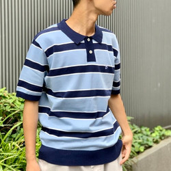 BEAMS T（ビームスT）BoTT / Border Knit Polo（シャツ・ブラウス