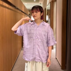 BEAMS T（ビームスT）BoTT / Jacquard Satin S/SL Shirt（シャツ