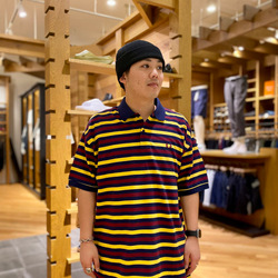 BEAMS（ビームス）FRED PERRY × BEAMS / 別注 オーバーサイズ ボーダー