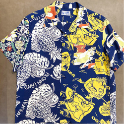 シャツBEAMS × SUN SURF クレイジーパターン アロハシャツ