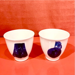 BEAMS JAPAN (BEAMS JAPAN) Hasami ware Mt. Fuji orange teacup BEAMS JAPAN (BEAMS JAPAN) Hasami ware Mt. Fuji orange teacup