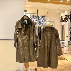 BEAMS F（ビームスF）Barbour × BEAMS F / 別注 HOODED HUNTING ピーチ