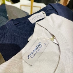 BEAMS F（ビームスF）JOHN SMEDLEY / SCANLAN 30ゲージ クルー