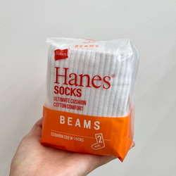 BEAMS（ビームス）Hanes × BEAMS / 別注 Socks 2pieces pack（レッグ