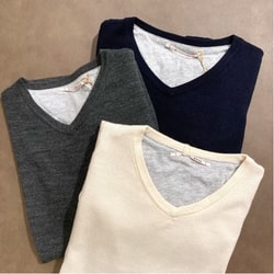 BEAMS PLUS（ビームス プラス）dip × BEAMS PLUS / 別注 2Layer V Neck