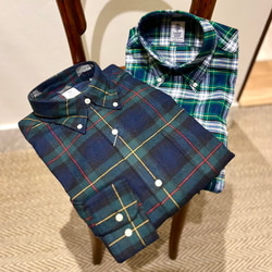 BEAMS F（ビームスF）Gambert Shirt / ネル タータンチェック ボタン