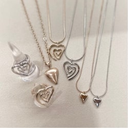 BEAMS HEART(ビームス ハート)変形ハート チェーンネックレス BEAMS HEART(ビームス ハート)変形ハート チェーンネックレス