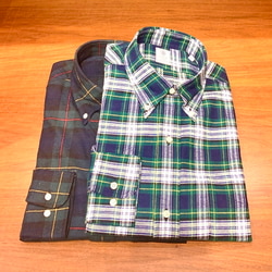 BEAMS F（ビームスF）Gambert Shirt / ネル タータンチェック ボタン