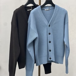 BEAMS（ビームス）AURALEE / French Merino Rib Knit Cardigan