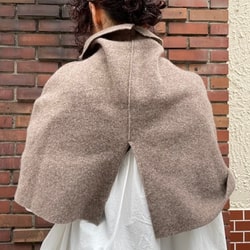 fennica（フェニカ）quitan / Mayu FULLING KNIT-SEWN PONCHO