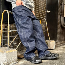 ROTOL◇23AW/TRIPLE SEEM 6P DENIM DAMAGEボトム/3/デニム/IDG/無地